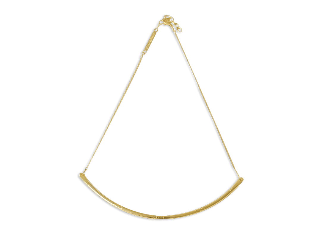 paddlefish necklace medium gold slide