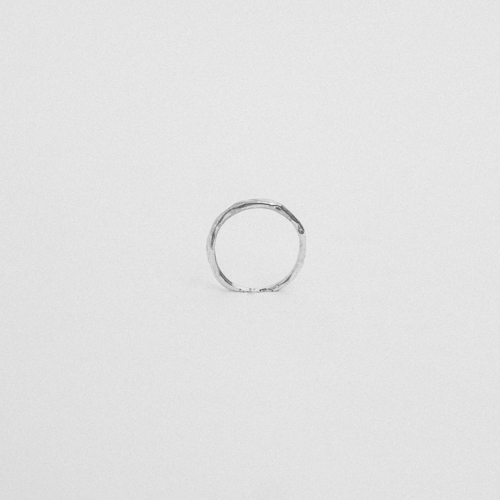Lava ring small silver  thumbnail